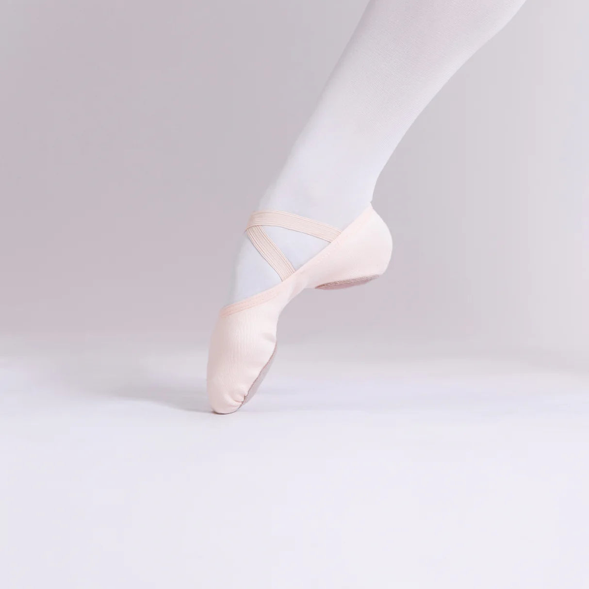 Dttrol 4-Way Stretch Canvas Ballet Shoes - Salmon