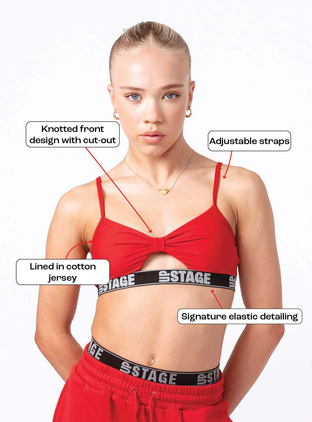 UPSTAGE – Knot Stop Crop Top