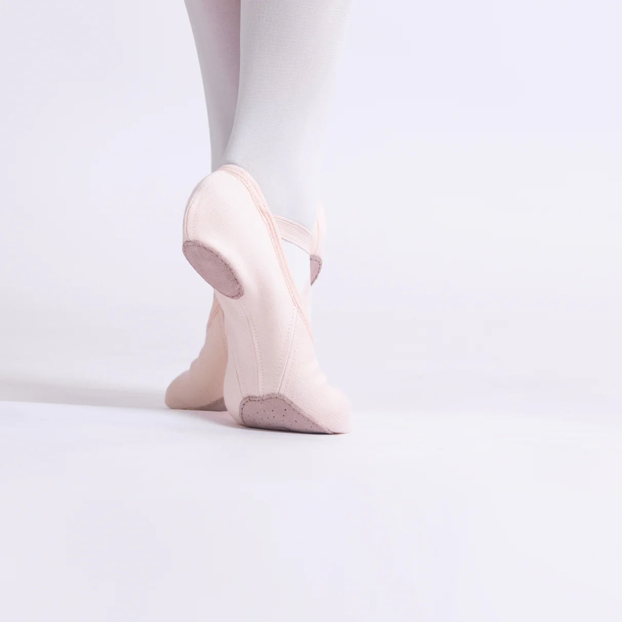 Dttrol 4-Way Stretch Canvas Ballet Shoes - Salmon