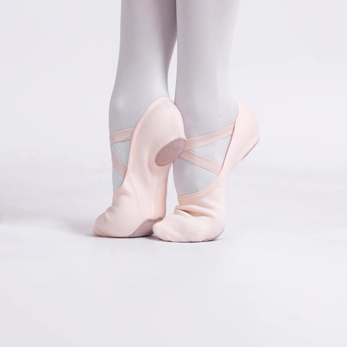 Dttrol 4-Way Stretch Canvas Ballet Shoes - Salmon