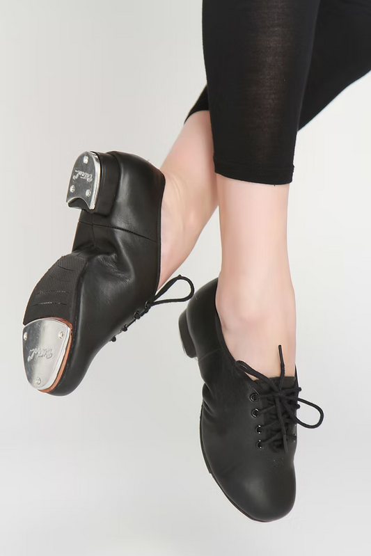 Dance Attitude - Premium Leather Lace-Up Flexi Tap Shoes